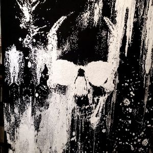 In time for Halloween 🙂Skull Cashmere blanket